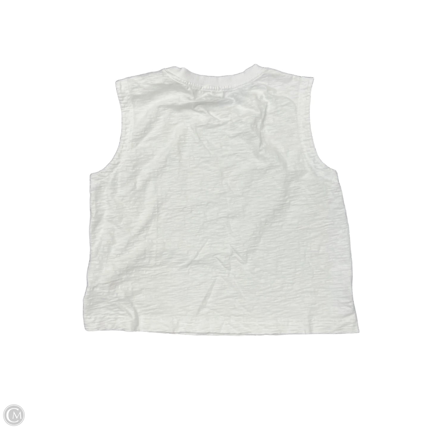 Top Sleeveless By Evereve In White, Size: L