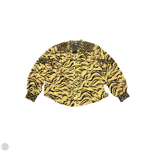 Top Long Sleeve By Scotch & Soda In Zebra Print, Size: L