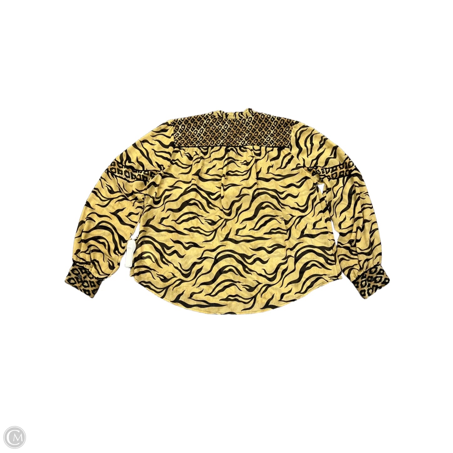 Top Long Sleeve By Scotch & Soda In Zebra Print, Size: L