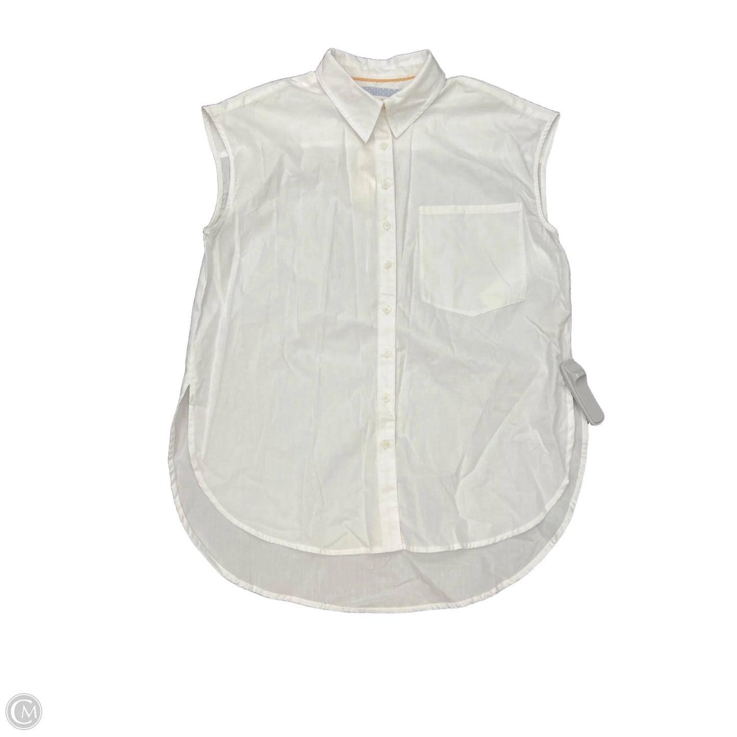 Top Sleeveless By Maeve In White, Size: S