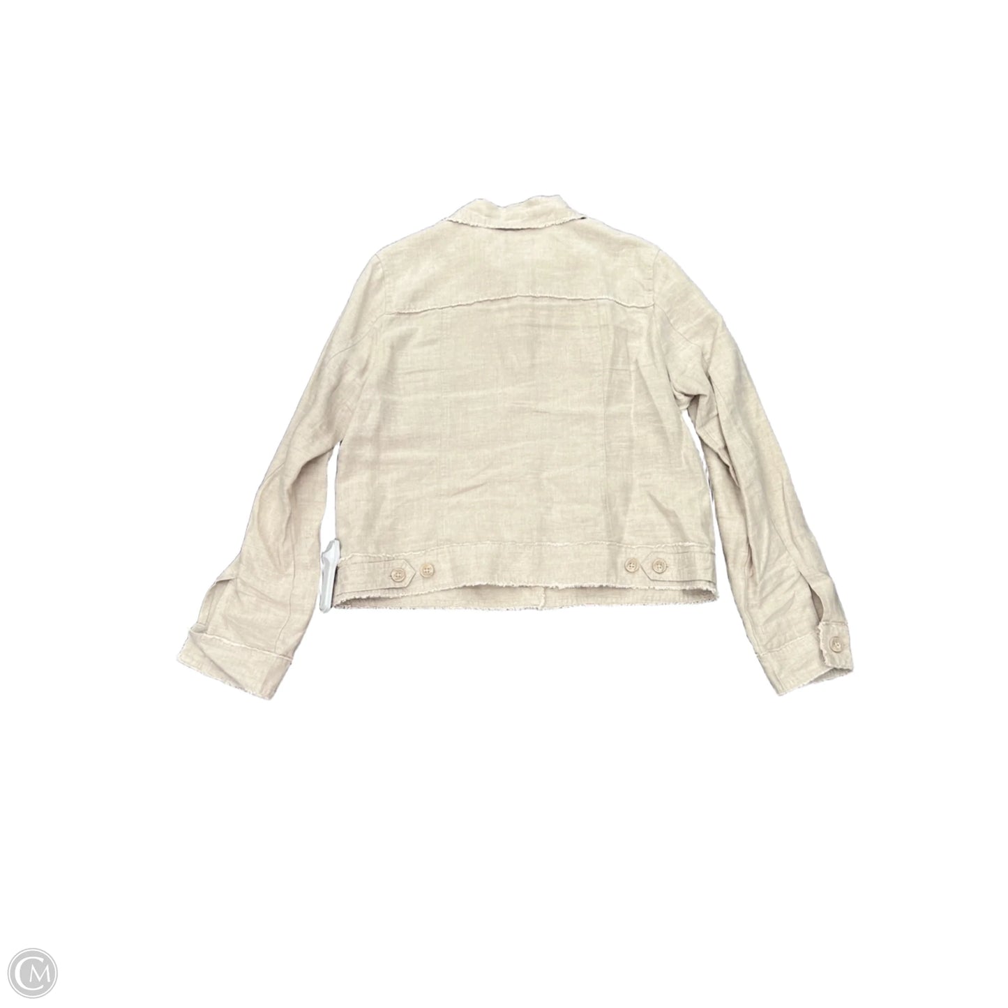 Jacket Shirt By Tommy Bahama In Tan, Size: L