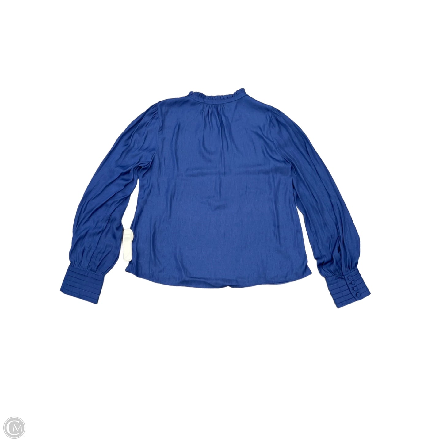 Top Long Sleeve By Evereve In Blue, Size: M