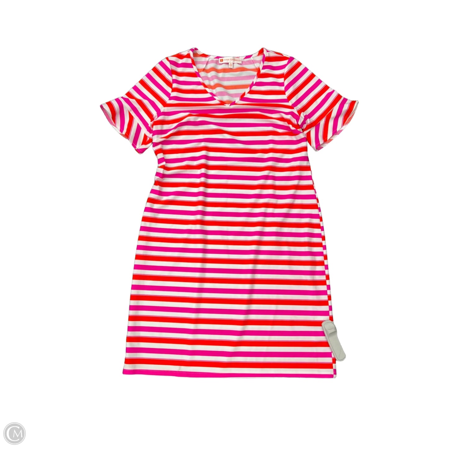 Dress Casual Midi By Jude Connally In Striped Pattern, Size: S