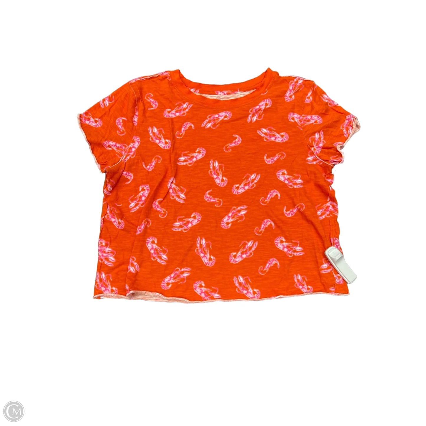 Top Short Sleeve By Maeve In Orange, Size: M