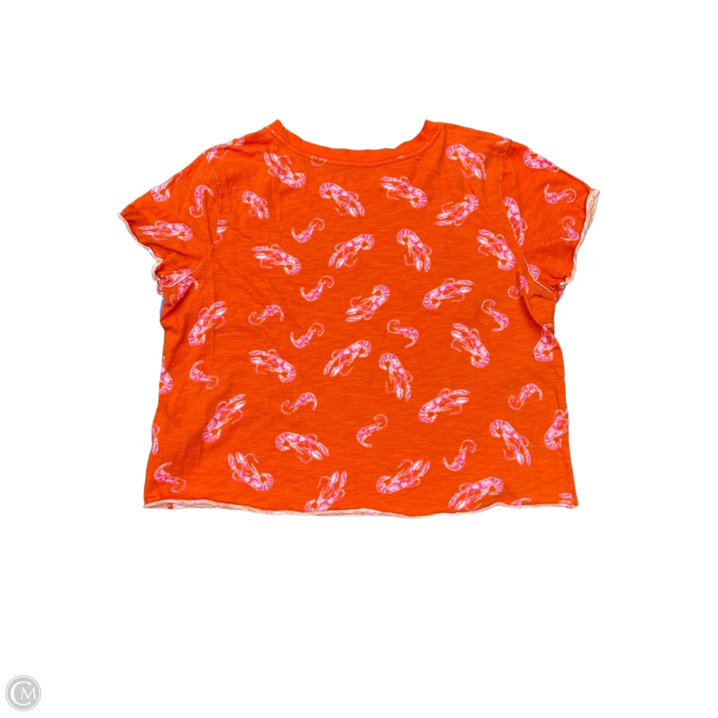 Top Short Sleeve By Maeve In Orange, Size: M