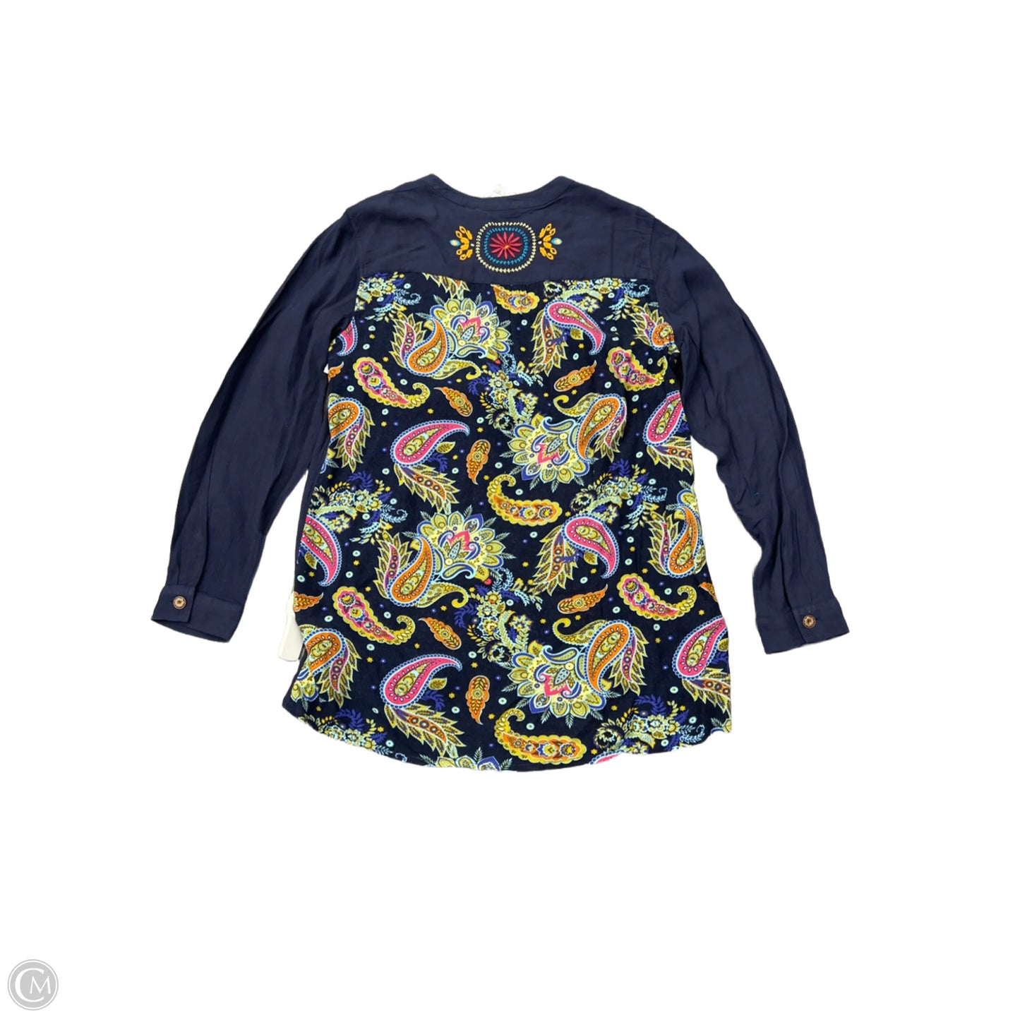Top Long Sleeve By Soft Surroundings In Blue, Size: M