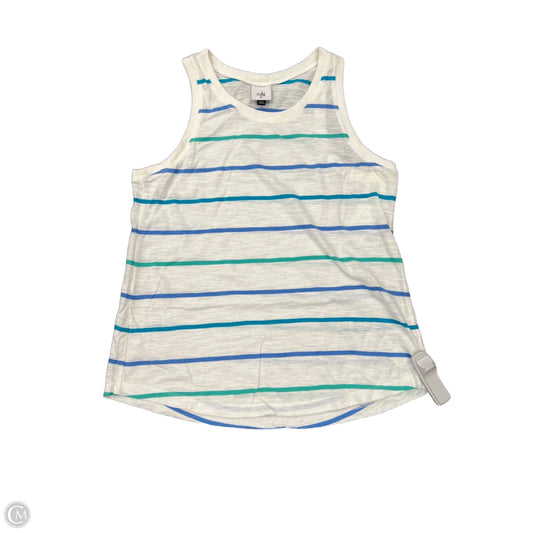 Top Sleeveless By Cabi In Striped Pattern, Size: Xs