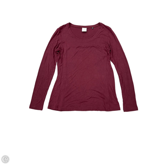 Top Long Sleeve By Cabi In Maroon, Size: Xs