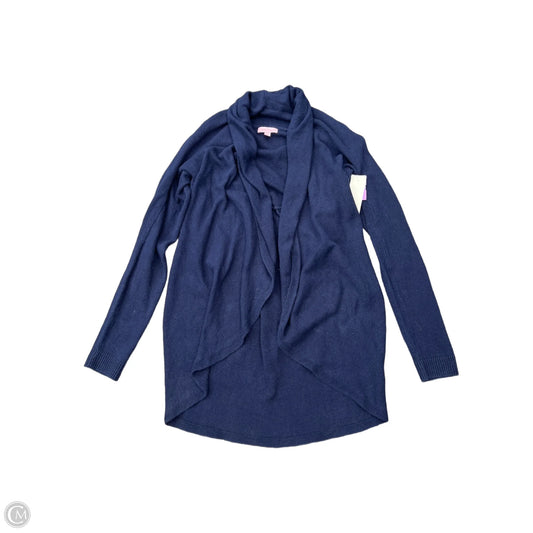 Sweater Cardigan Designer By Lilly Pulitzer In Blue, Size: L