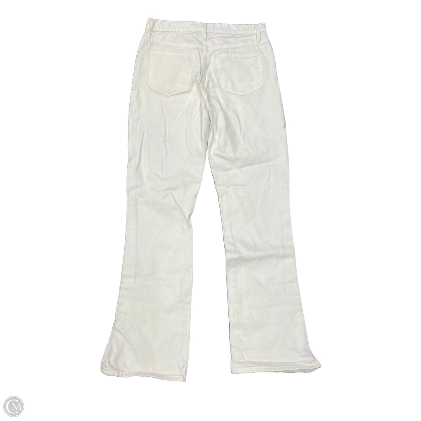 Jeans Straight By Frame In White, Size: 4