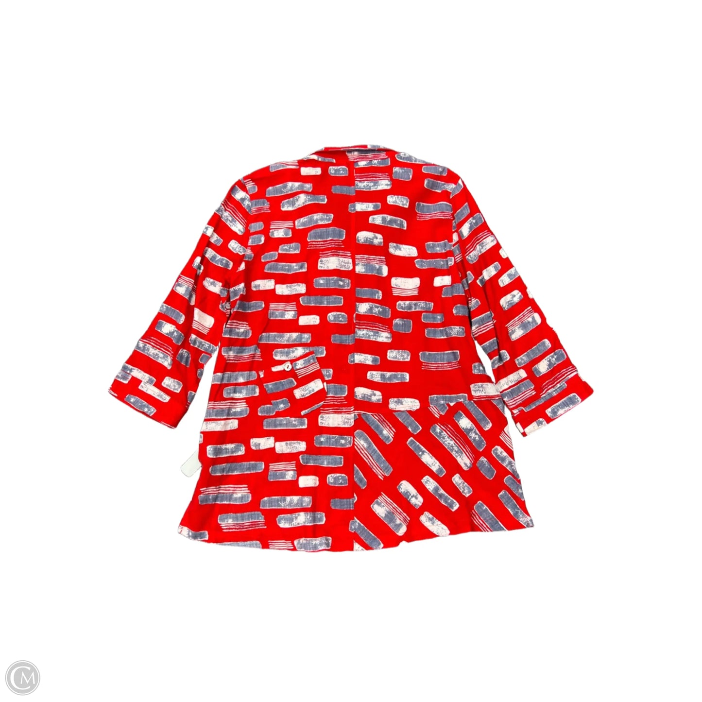 Top 3/4 Sleeve By John Mark In Red, Size: L