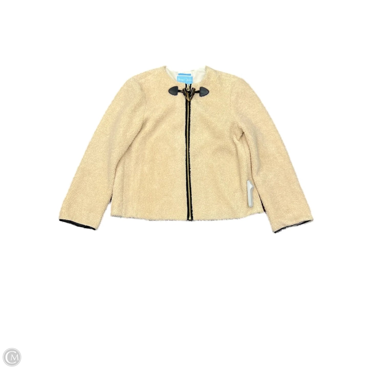 Jacket Faux Fur & Sherpa By Draper James In Beige, Size: S