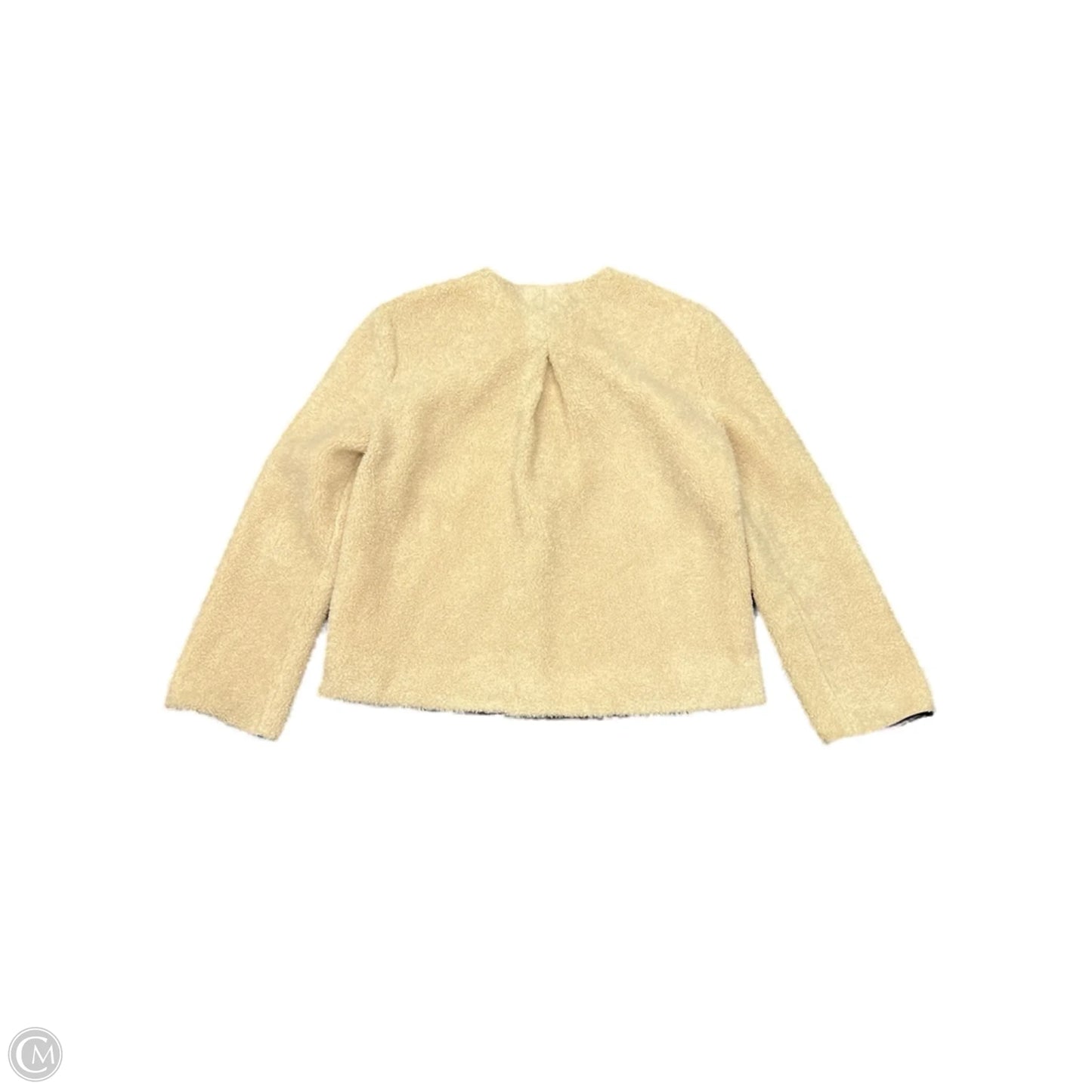 Jacket Faux Fur & Sherpa By Draper James In Beige, Size: S