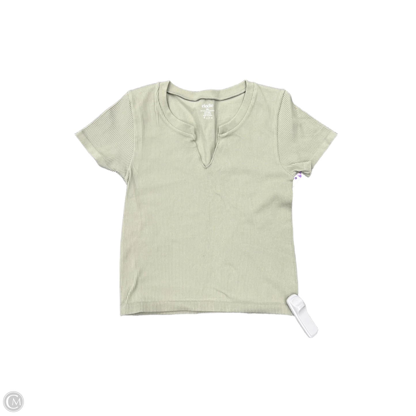 Top Short Sleeve By Elodie In Green, Size: M