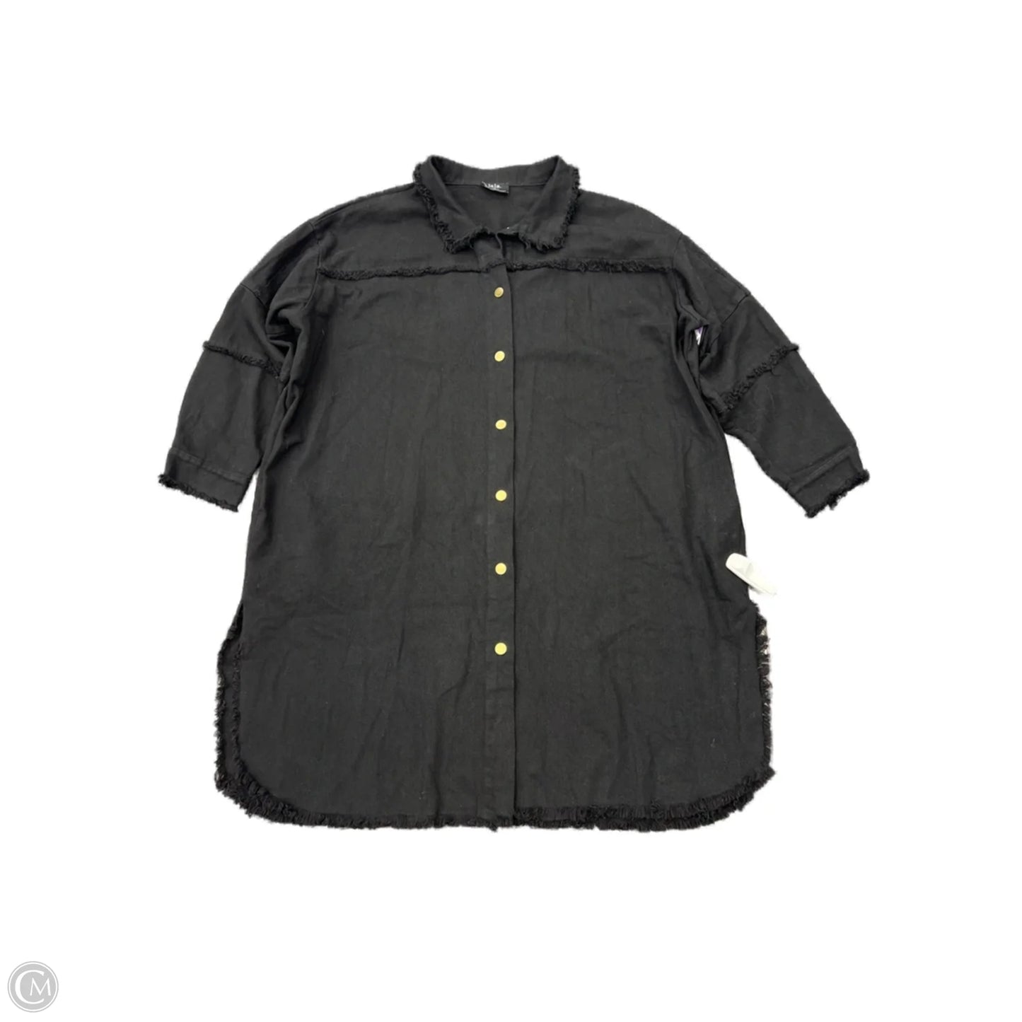 Jacket Denim By Cma In Black, Size: L