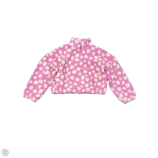 Jacket Faux Fur & Sherpa By Pink Lily In Pink, Size: Xl