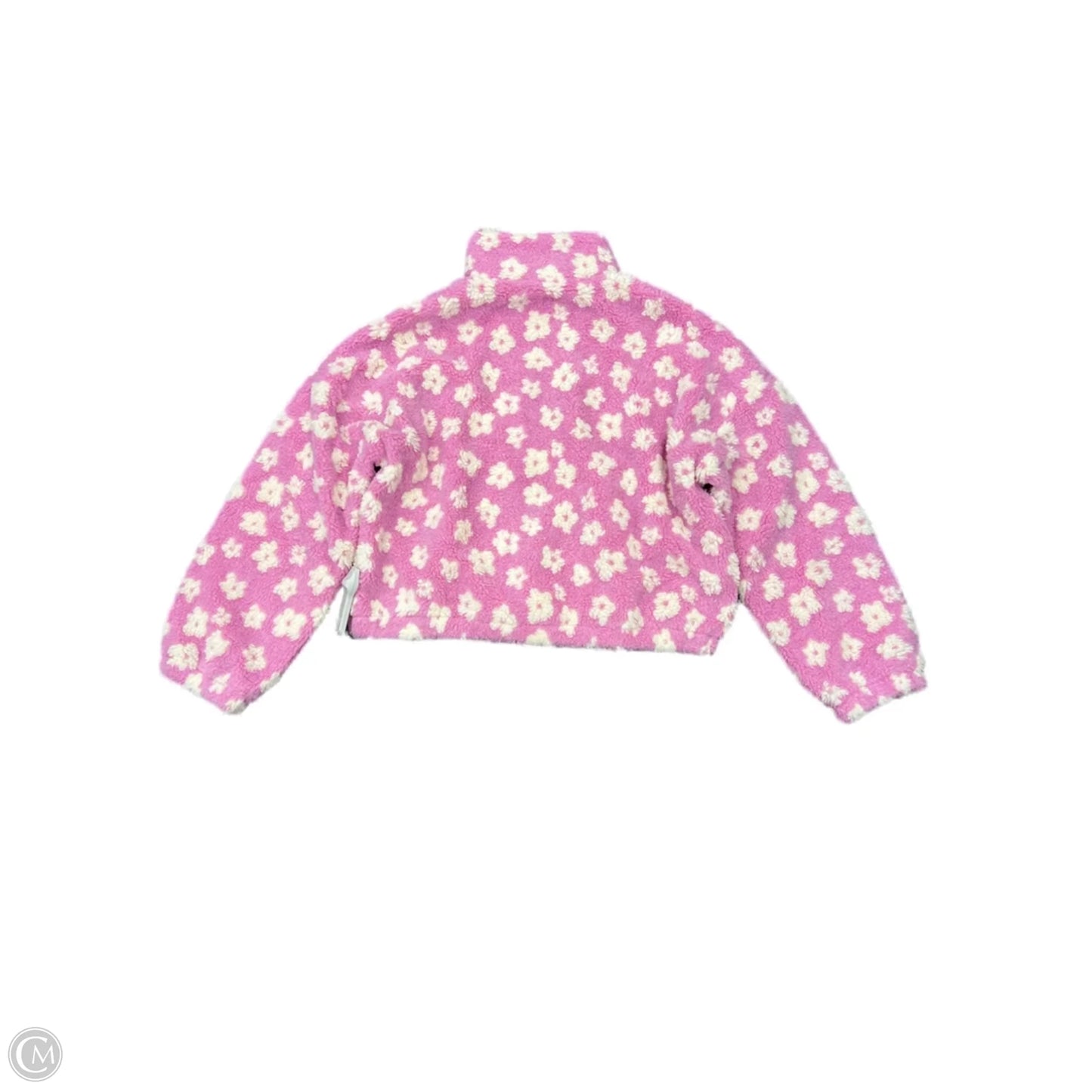 Jacket Faux Fur & Sherpa By Pink Lily In Pink, Size: Xl