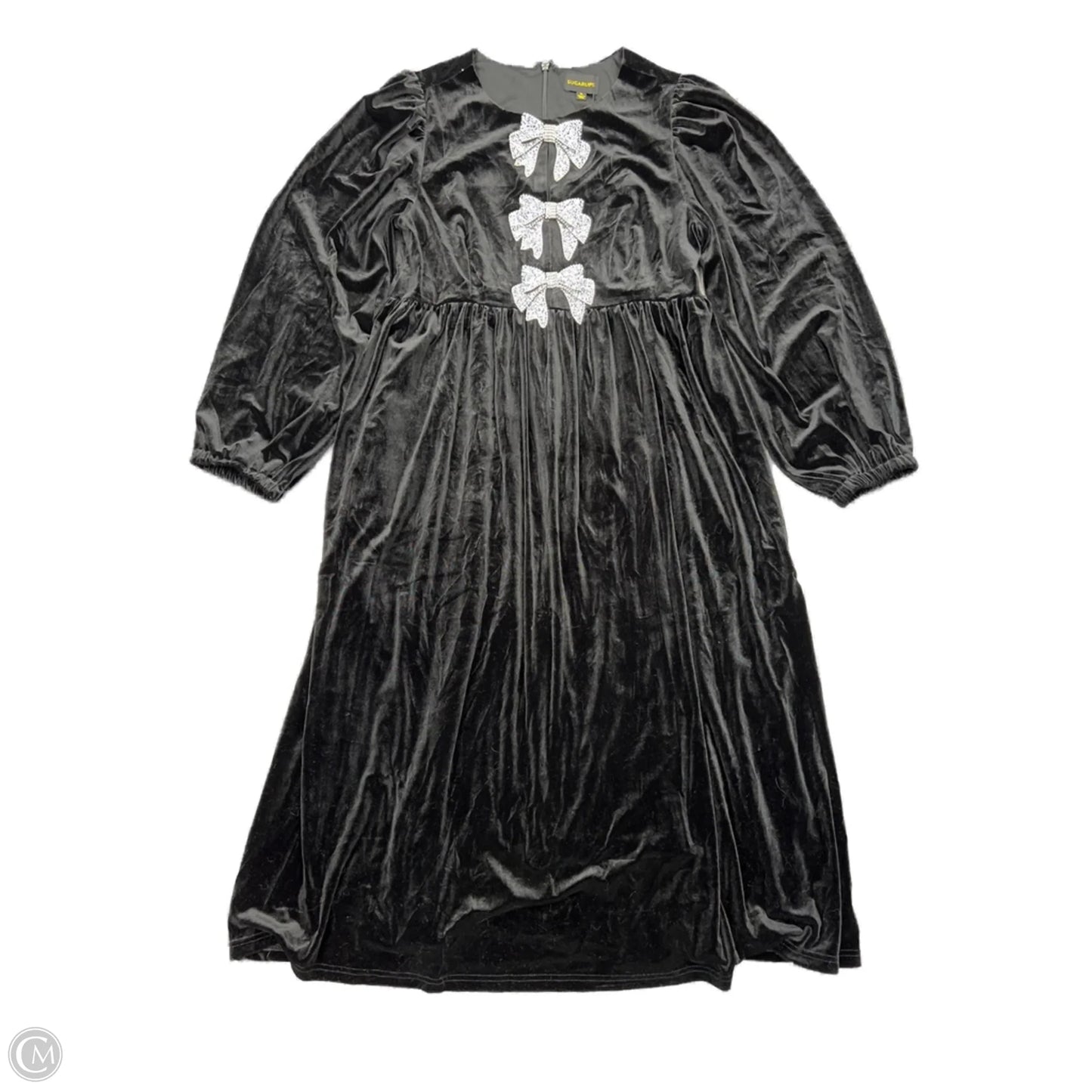 Dress Party Midi By Sugar Lips In Black, Size: Xl