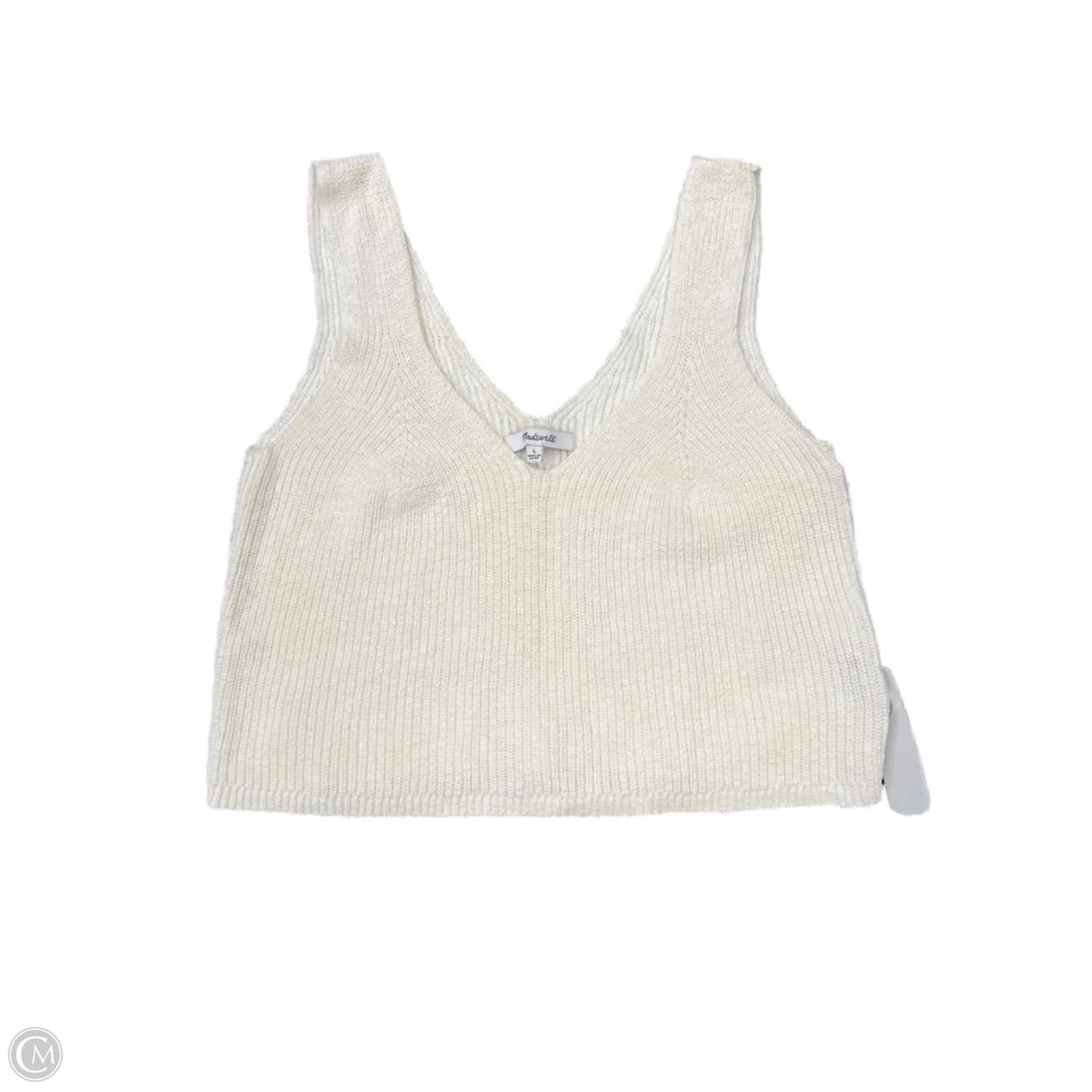 Top Sleeveless By Madewell In Cream, Size: L