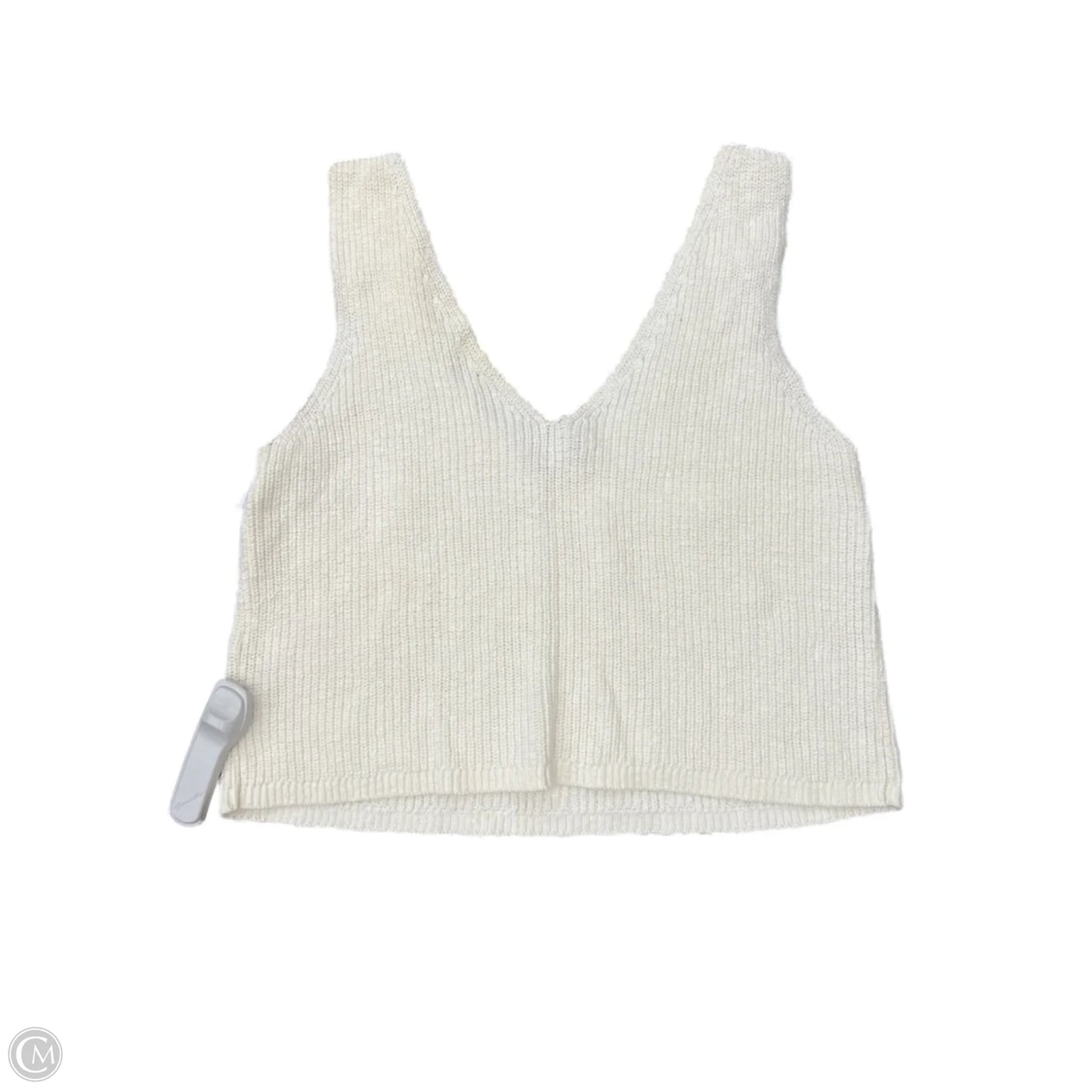 Top Sleeveless By Madewell In Cream, Size: L