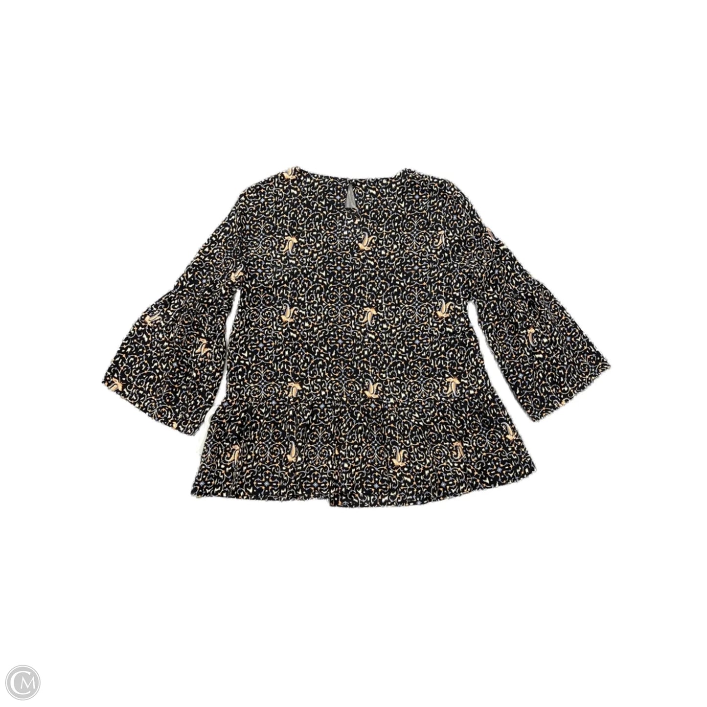 Top Long Sleeve By Madewell In Black, Size: Xs