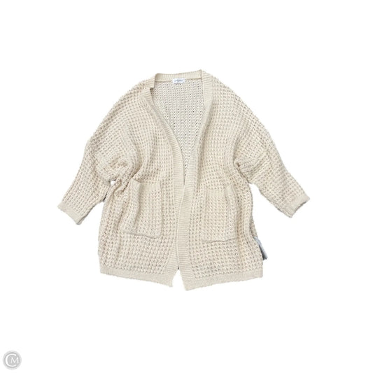 Sweater Cardigan By Cmb In Cream, Size: M