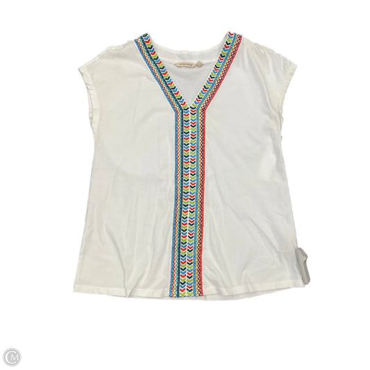 Top Sleeveless By Soft Surroundings In White, Size: M