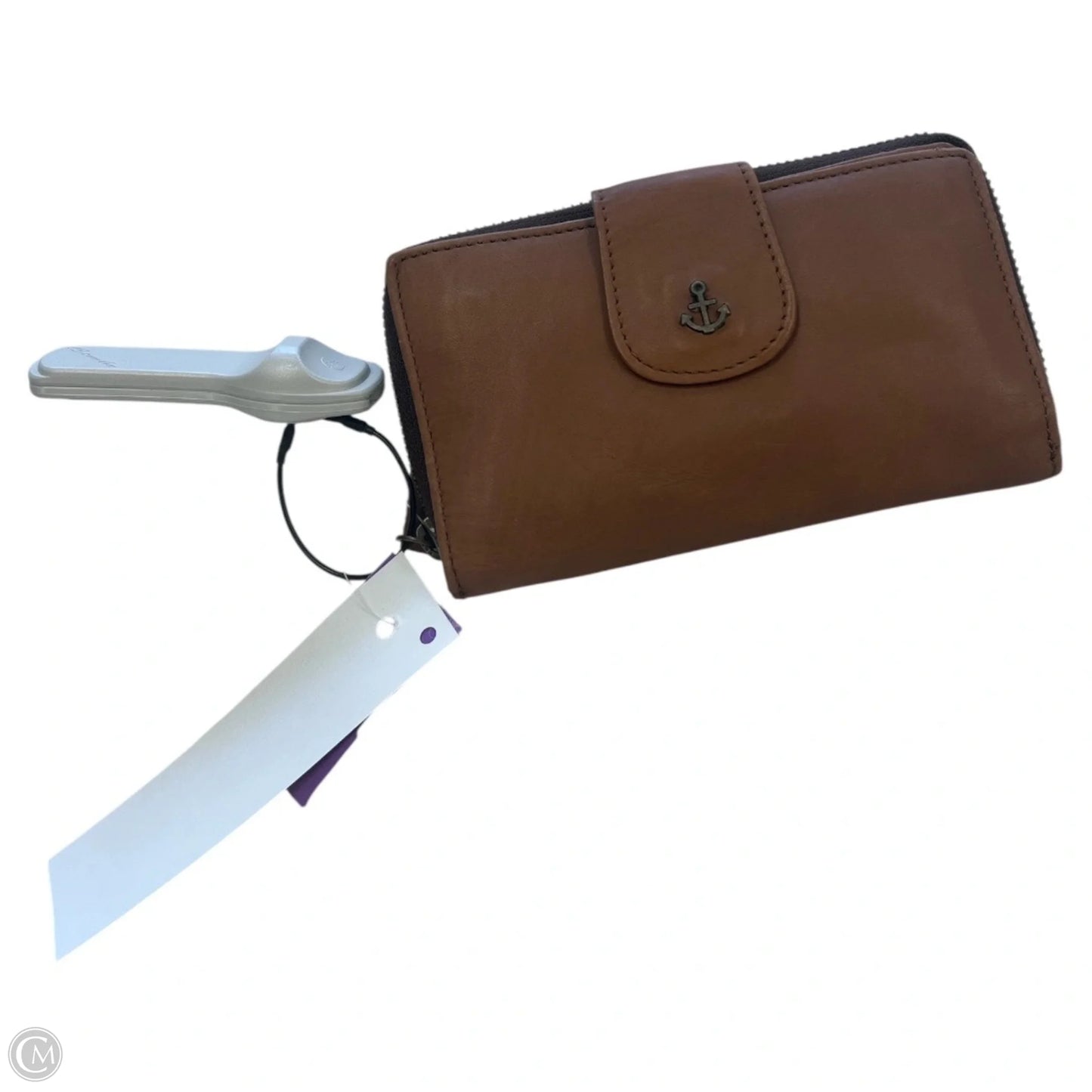 Wallet Leather By Cma, Size: Medium