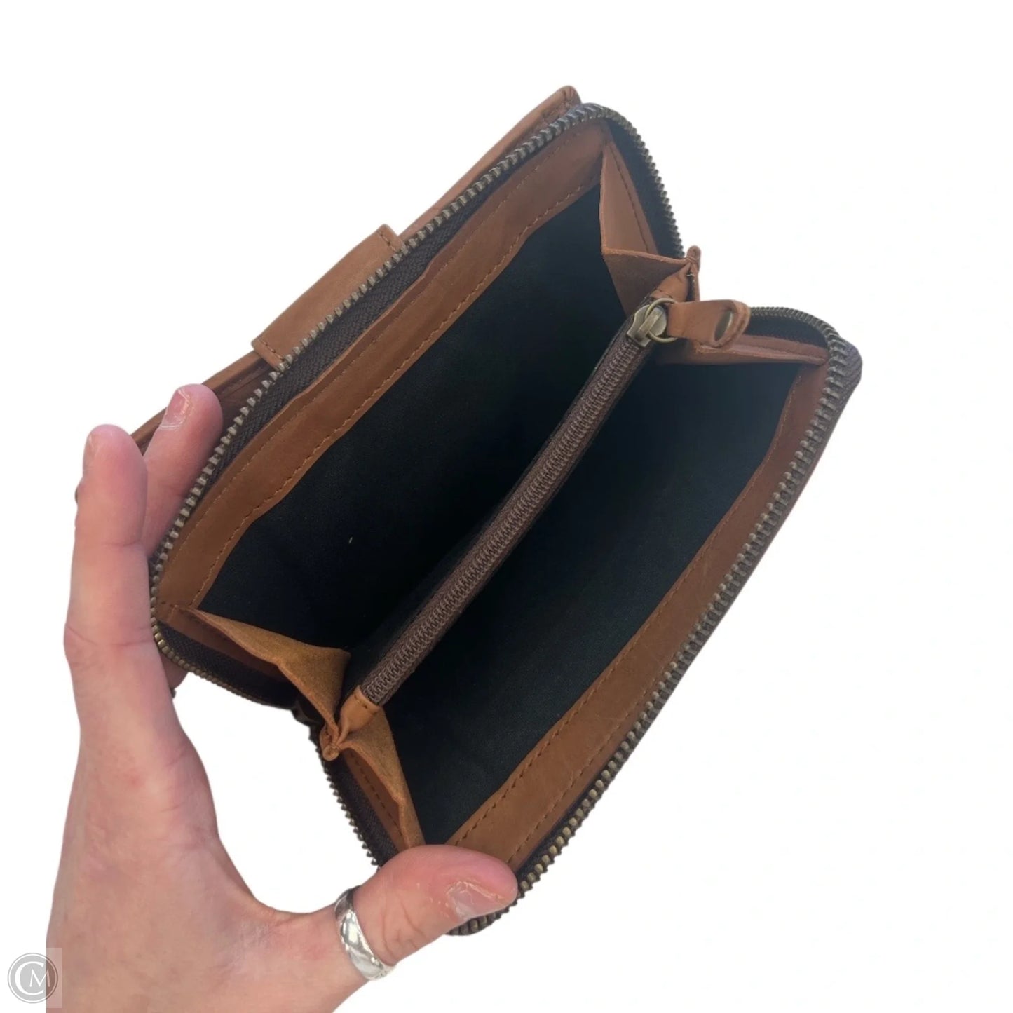 Wallet Leather By Cma, Size: Medium