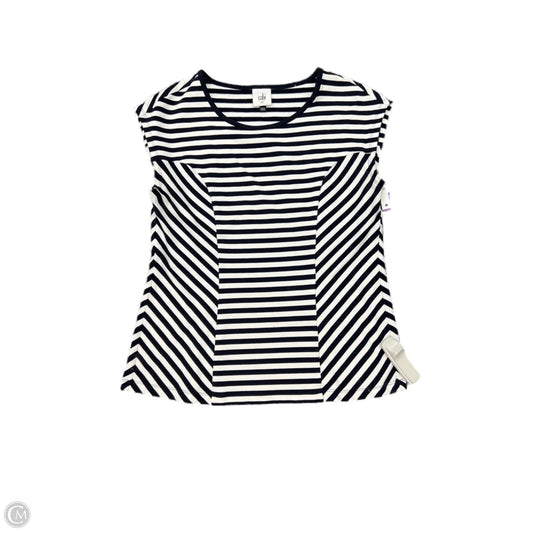 Top Sleeveless By Cabi In Striped Pattern, Size: Xs