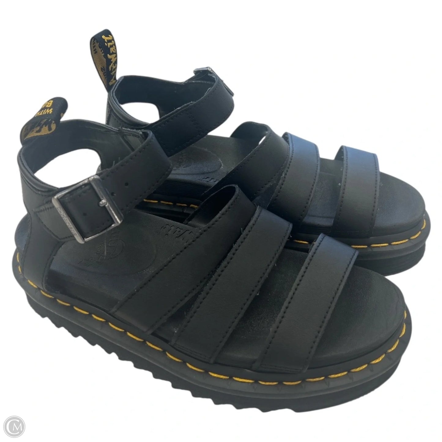 Sandals Flats By Dr Martens In Black, Size: 7