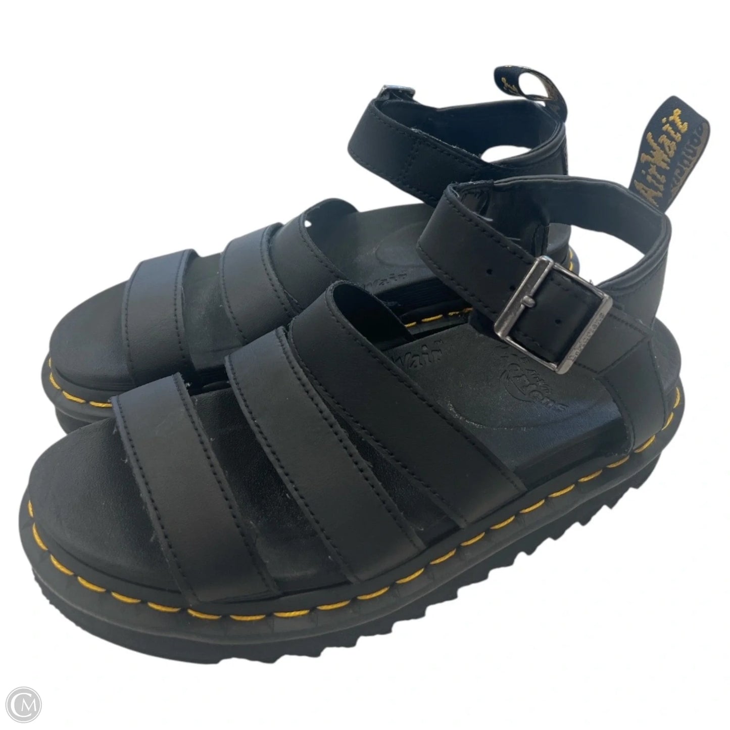 Sandals Flats By Dr Martens In Black, Size: 7