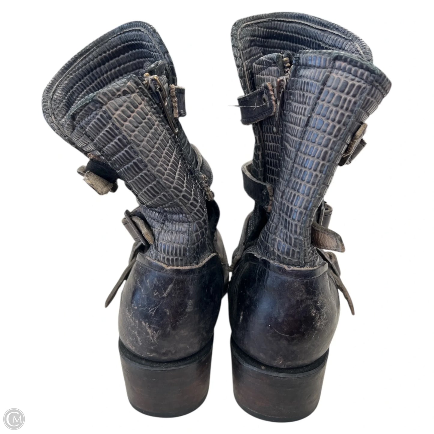 Boots Ankle Flats By Freebird In Black, Size: 7