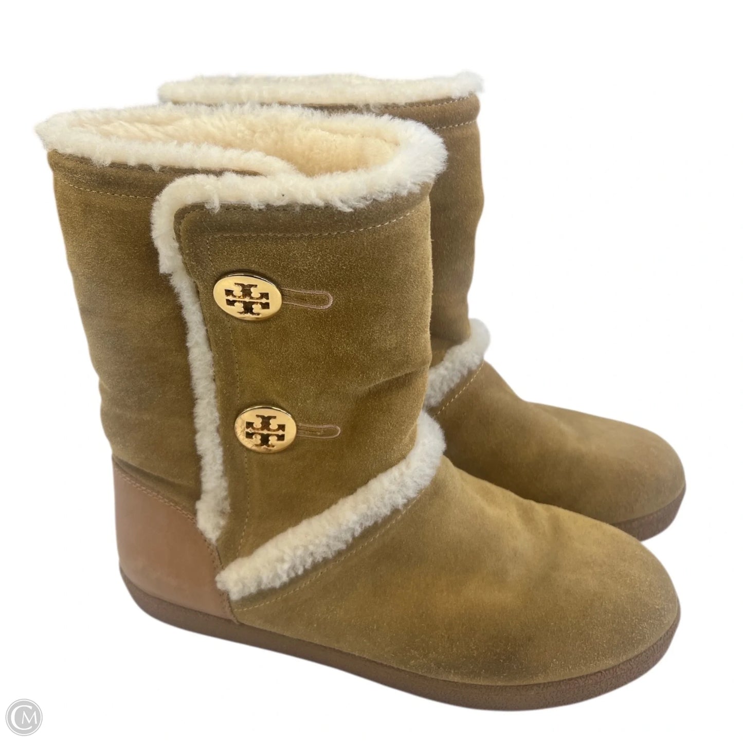 Boots Designer By Tory Burch In Tan, Size: 10