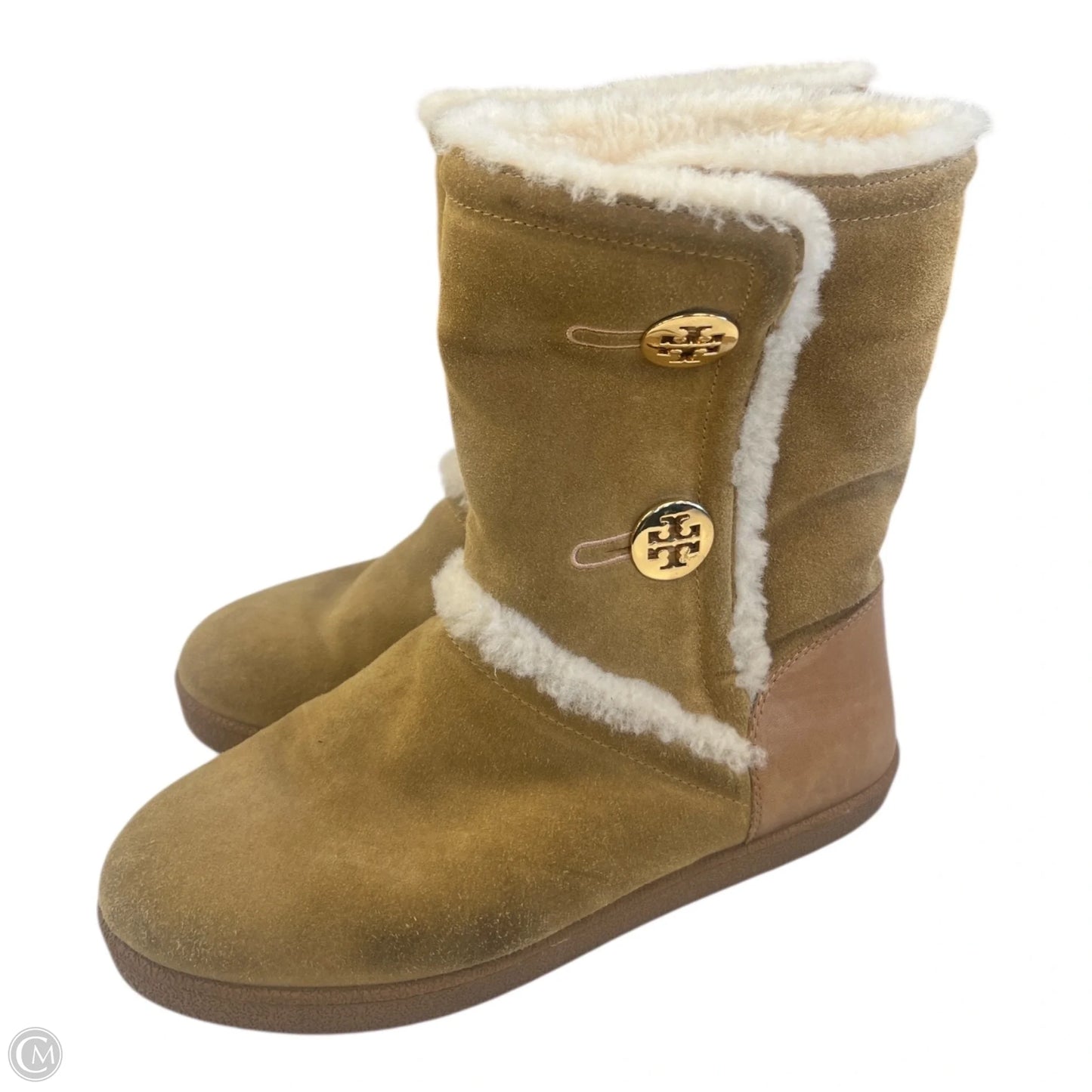 Boots Designer By Tory Burch In Tan, Size: 10