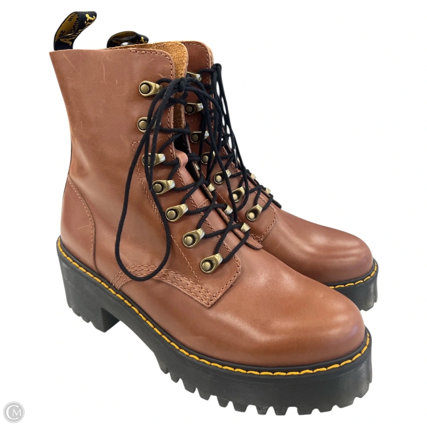 Boots Combat By Dr Martens In Brown, Size: 9
