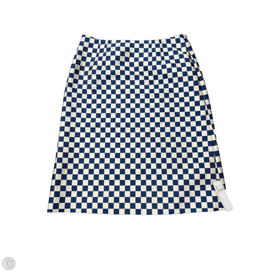Skirt Luxury Designer By Marc Jacobs In Blue & Cream, Size: 10
