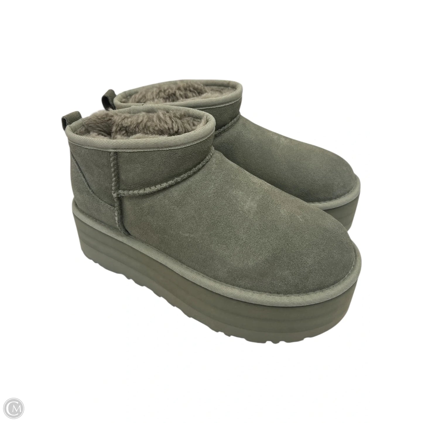 Boots Designer By Ugg In Grey, Size: 7