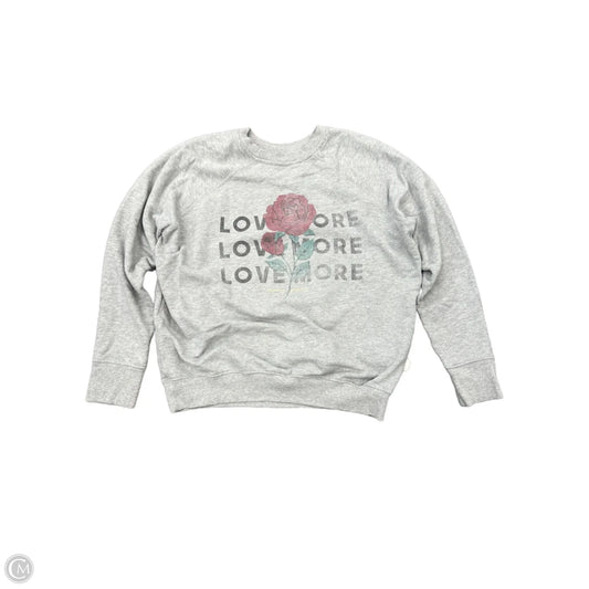 Top Long Sleeve By Spiritual Gangster In Grey, Size: L