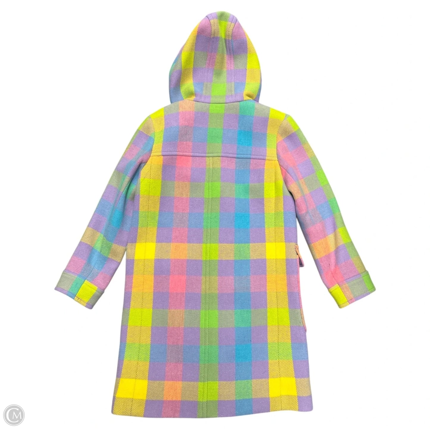 Coat Peacoat By J. Crew In Rainbow Print, Size: Xxs