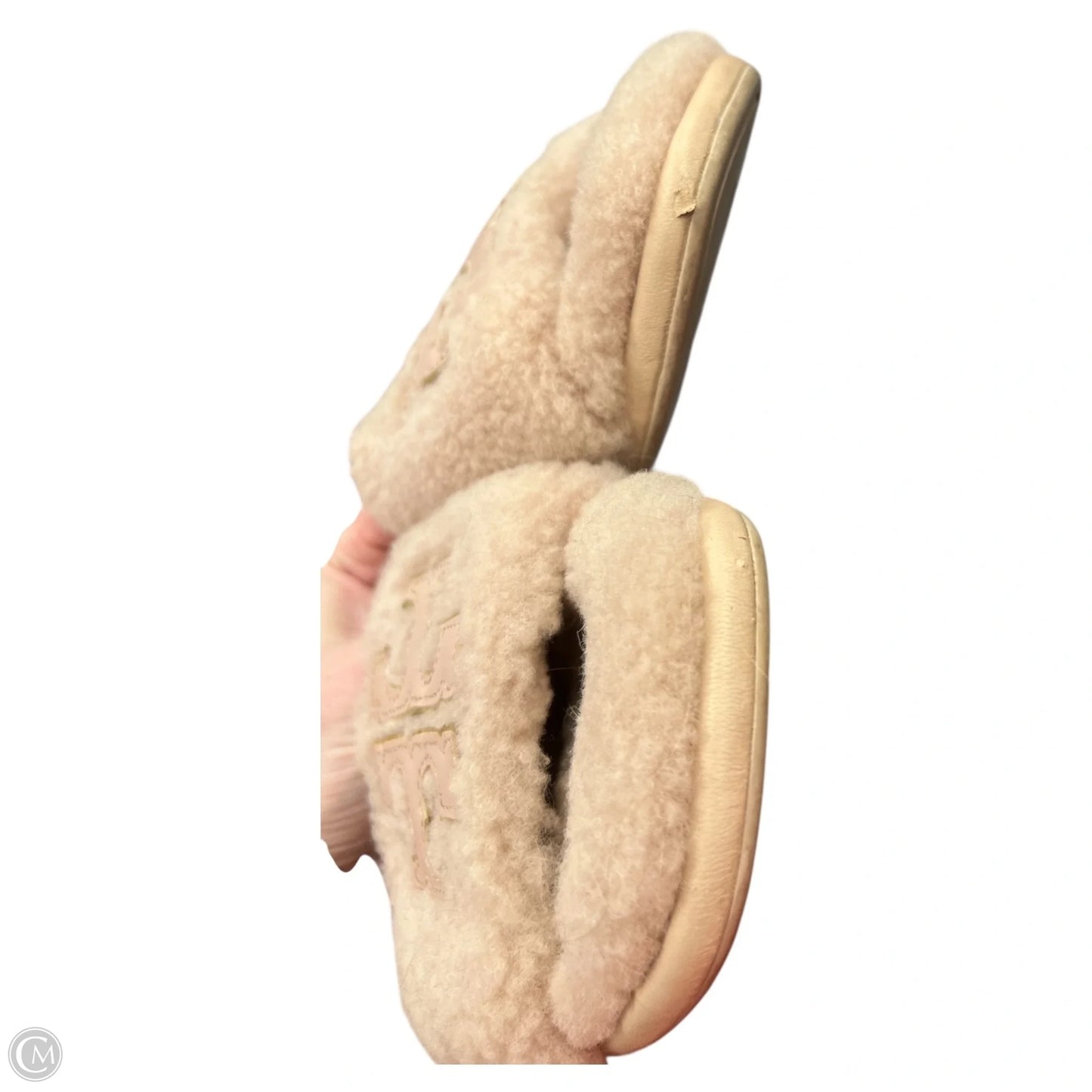 Slippers Designer By Tory Burch In Pink, Size: 8