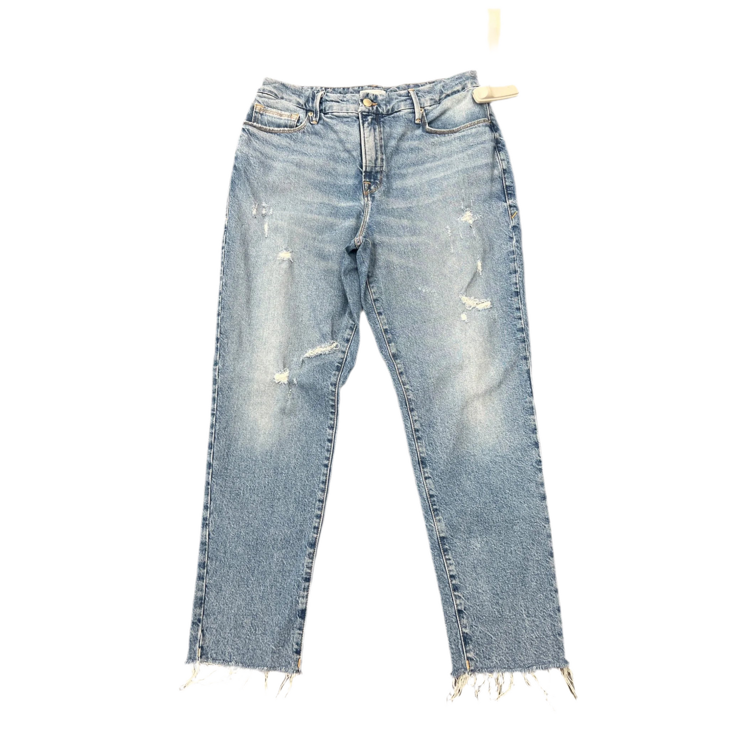 Jeans Straight By Good American In Blue Denim, Size: 6