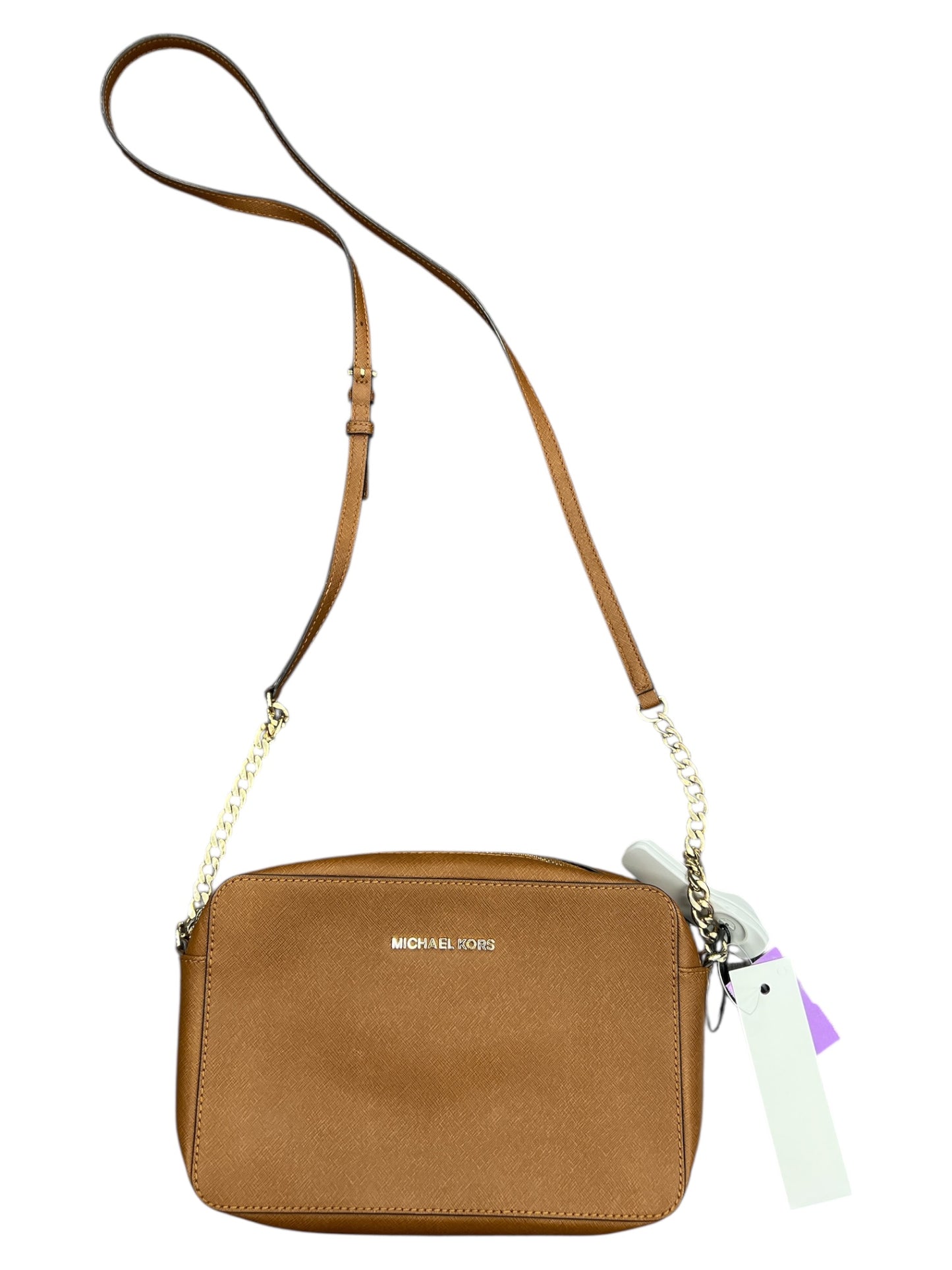 Crossbody Designer By Michael Kors In Brown, Size:Medium