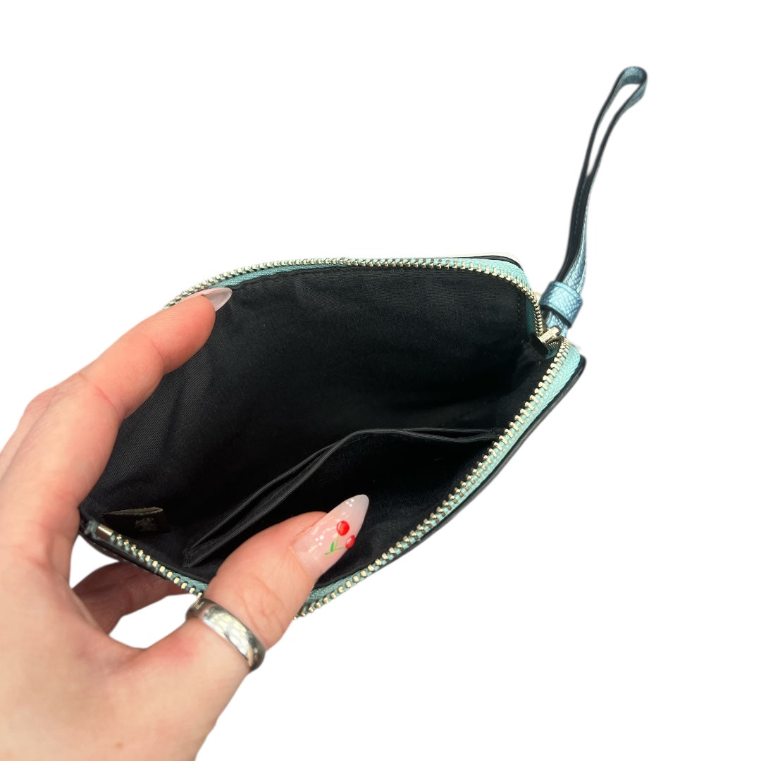 Coin Purse Designer By Coach In Blue, Size:Small