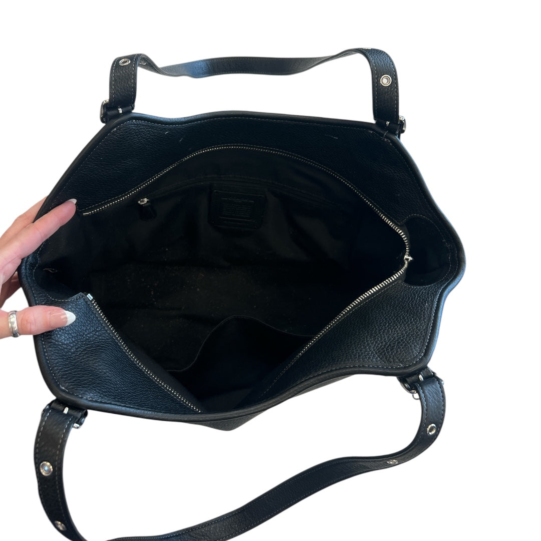 Handbag Designer By Coach In Black, Size:Large