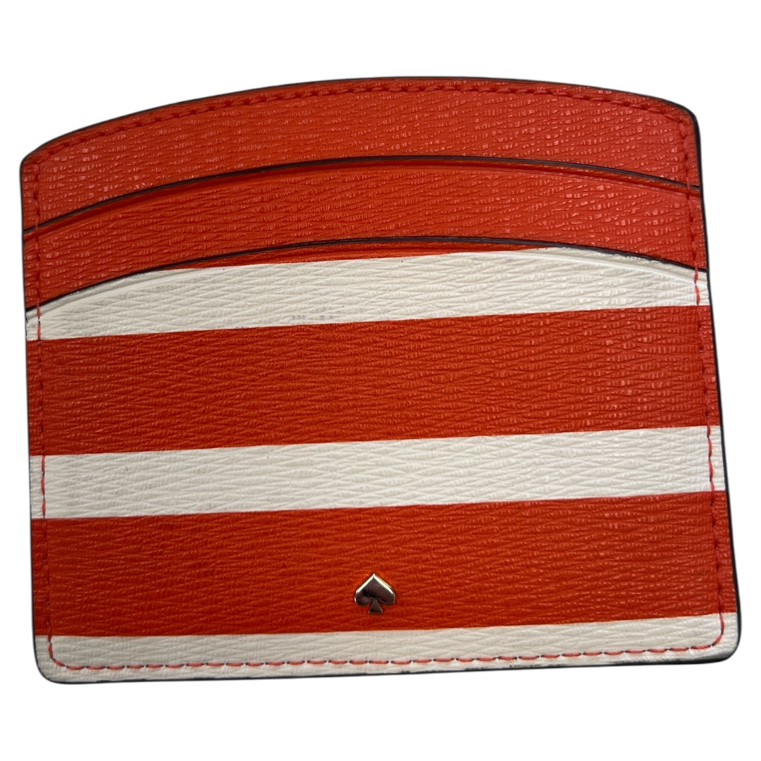 Id/Card Holder Designer By Kate Spade In Striped Pattern