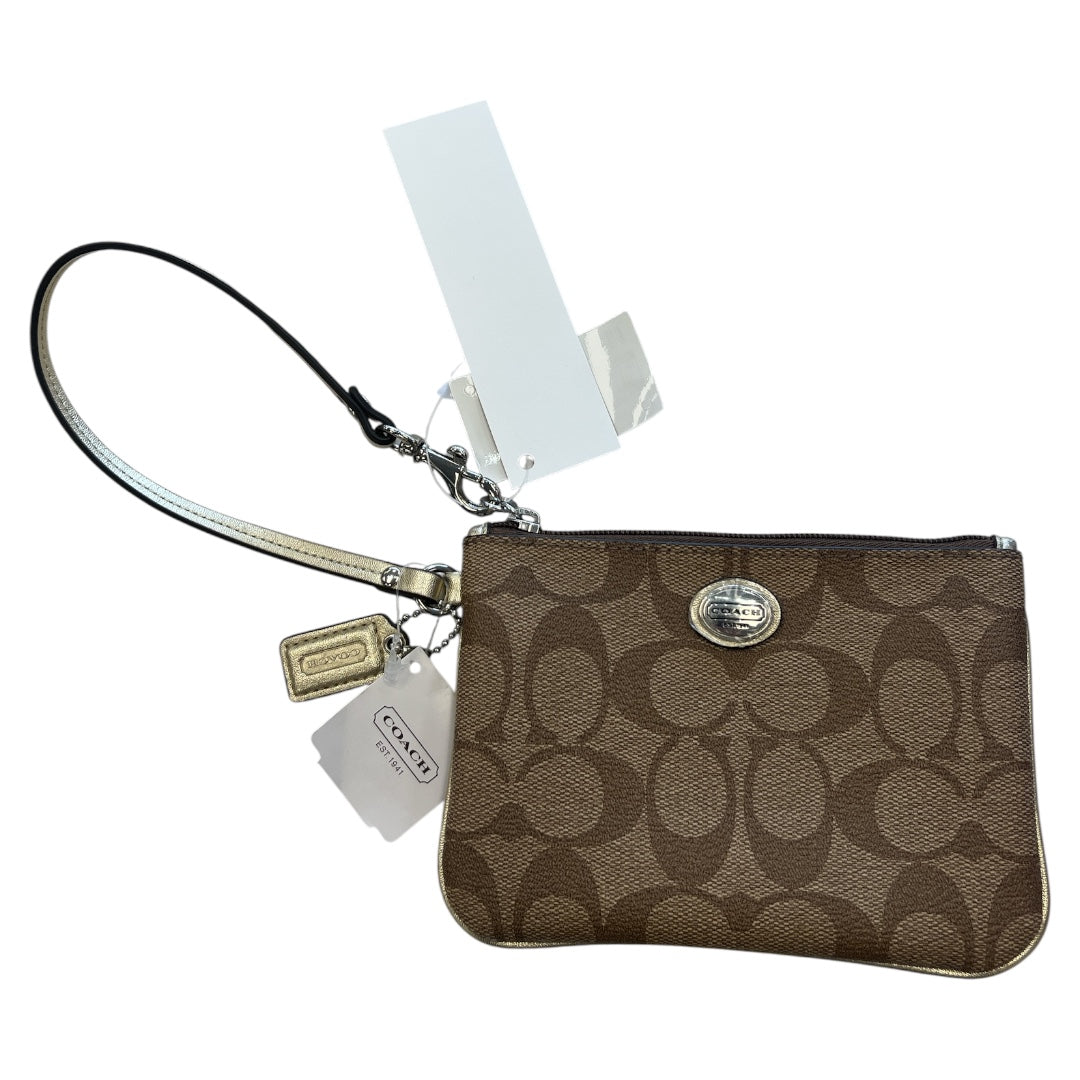 Wristlet Designer By Coach In Tan, Size:Small