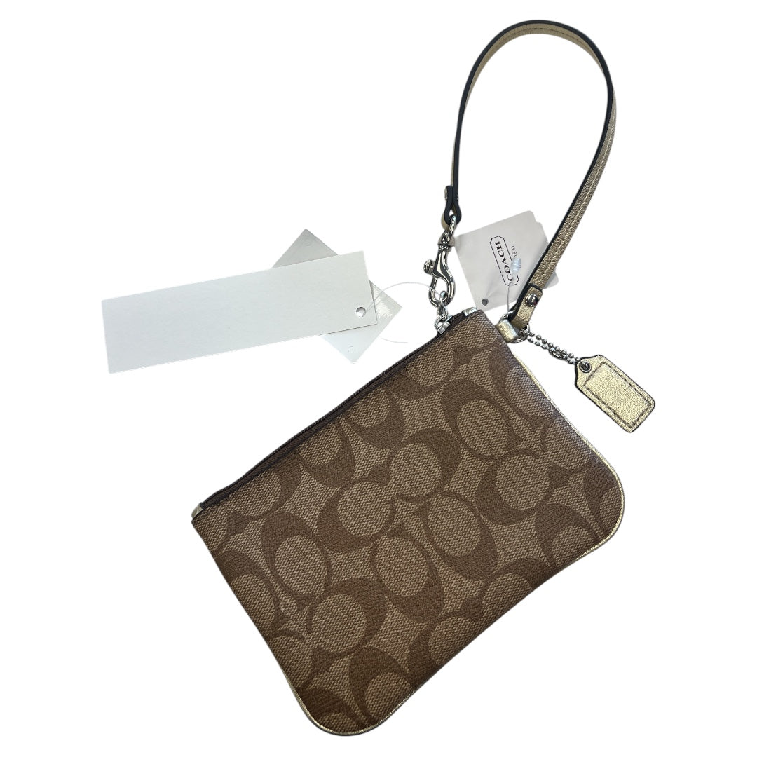 Wristlet Designer By Coach In Tan, Size:Small