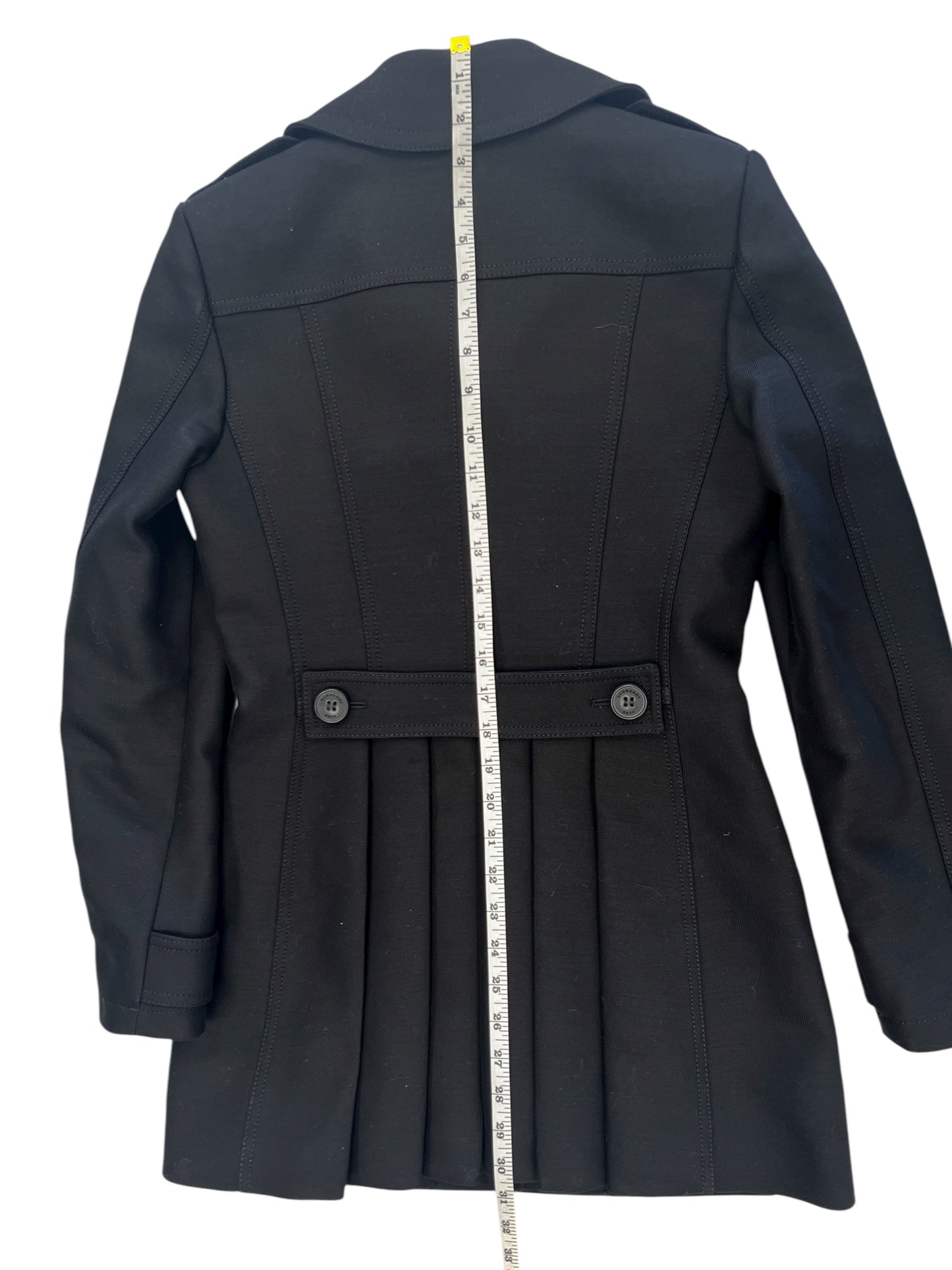 Coat Luxury Designer By Burberry In Black, Size: 2