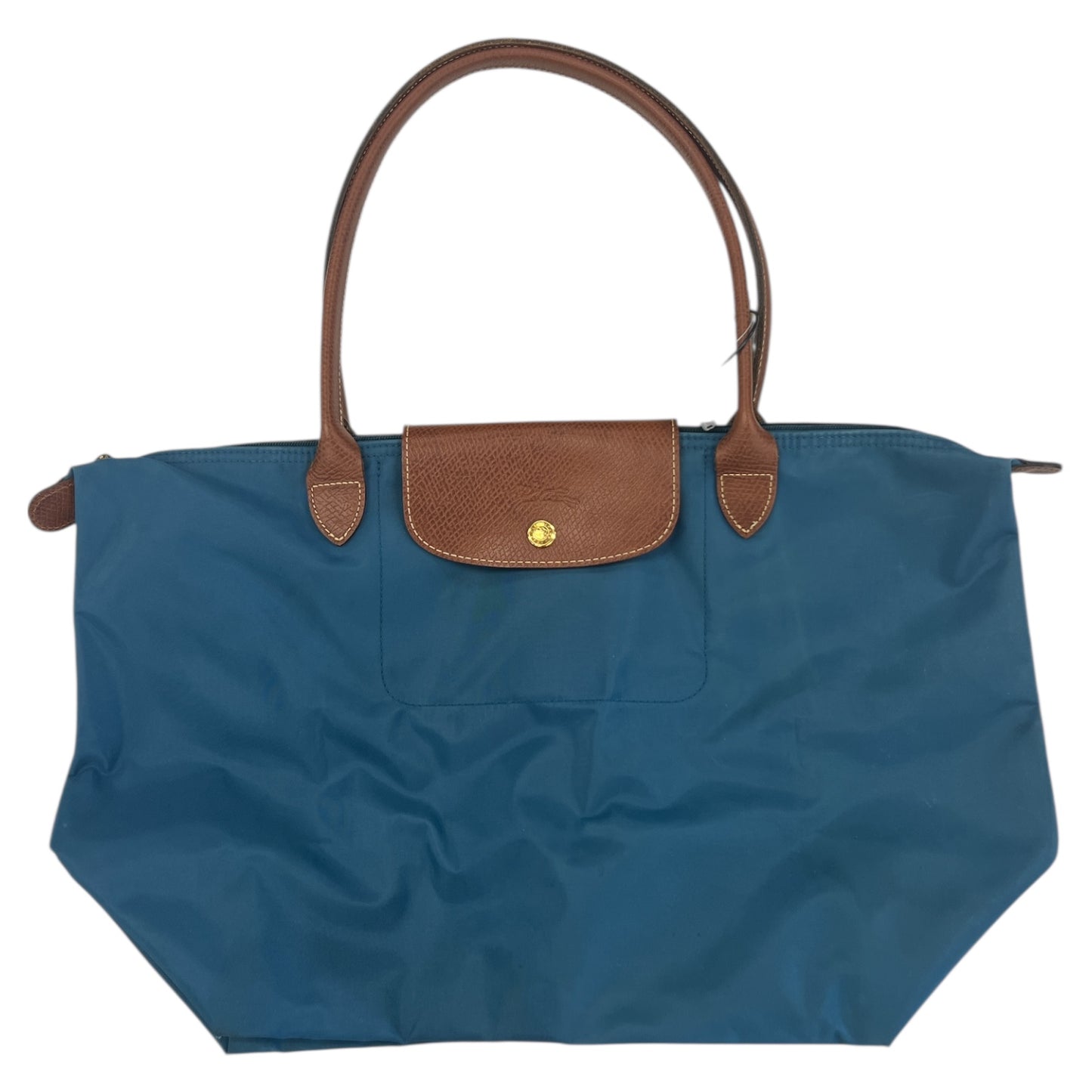 Handbag Designer By Longchamp In Blue, Size:Large